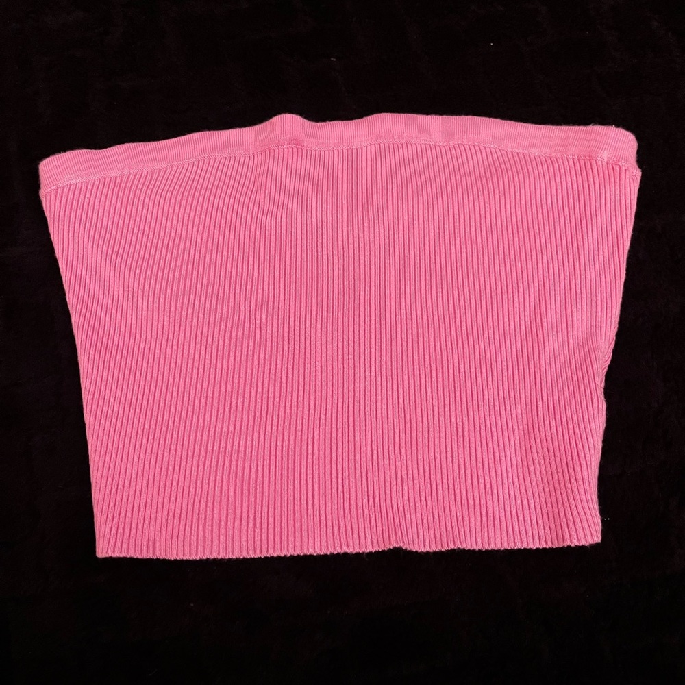 Forever 21 Pink Ribbed Bandeau